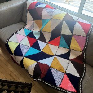 Hand made crochet throw, Afghan or blanket.